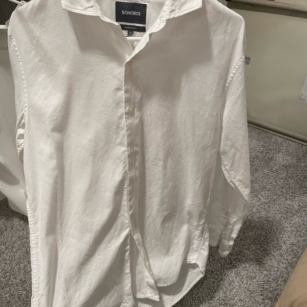 Bonobos Men's Classic White Button Down Shirt